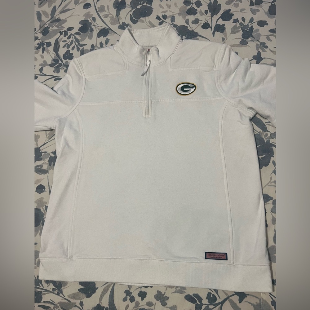 VINEYARD VINES Womens Shep Shirt White XL Green Bay Packers Logo
